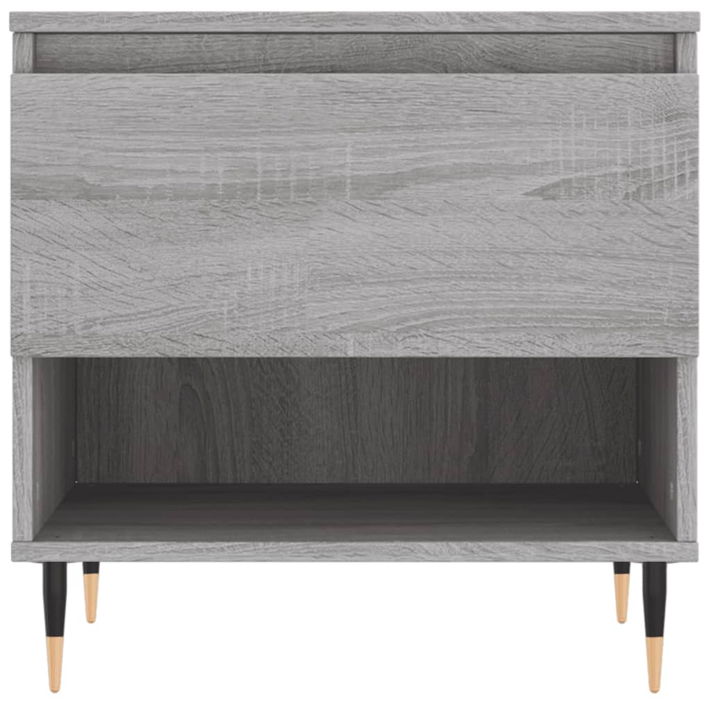 Salontafels 50X46X50 Cm Bewerkt Hout Eiken 2 Grijs sonoma