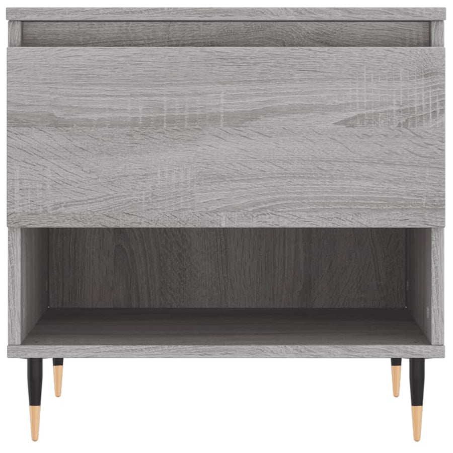 Salontafels 50X46X50 Cm Bewerkt Hout Eiken 2 Grijs sonoma