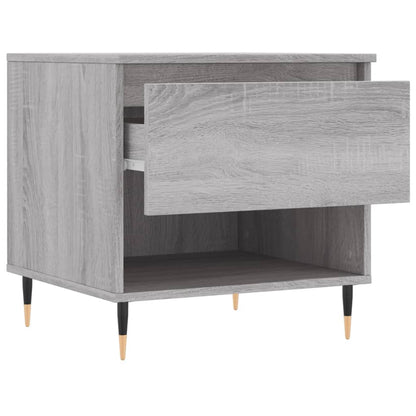 Salontafels 50X46X50 Cm Bewerkt Hout Eiken 2 Grijs sonoma