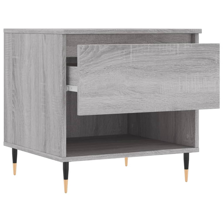Salontafels 50X46X50 Cm Bewerkt Hout Eiken 2 Grijs sonoma
