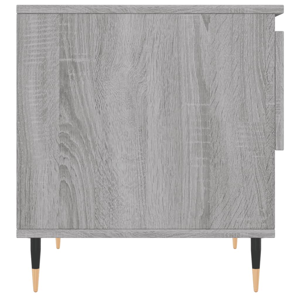 Salontafels 50X46X50 Cm Bewerkt Hout Eiken 2 Grijs sonoma