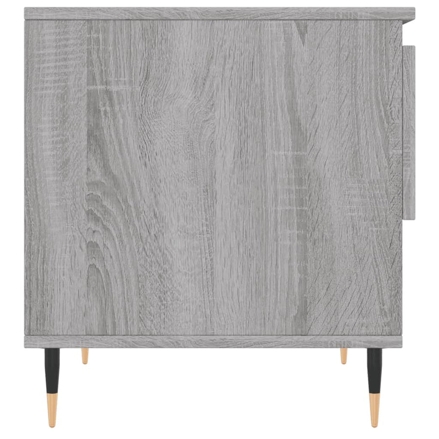 Salontafels 50X46X50 Cm Bewerkt Hout Eiken 2 Grijs sonoma