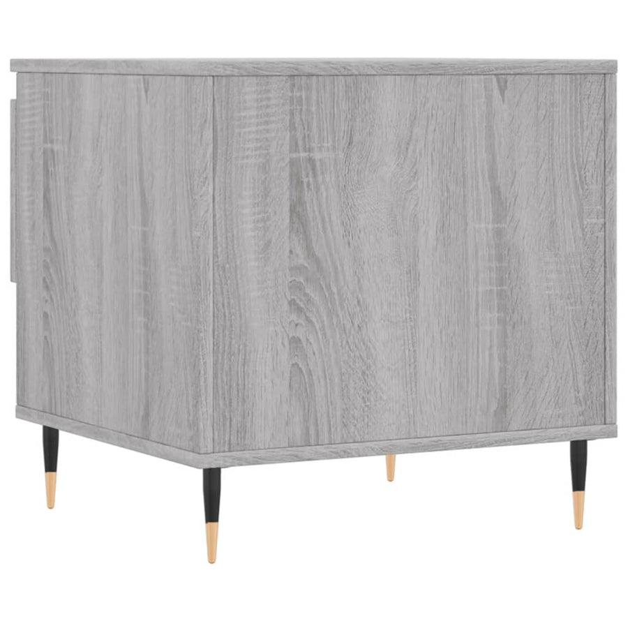 Salontafels 50X46X50 Cm Bewerkt Hout Eiken 2 Grijs sonoma
