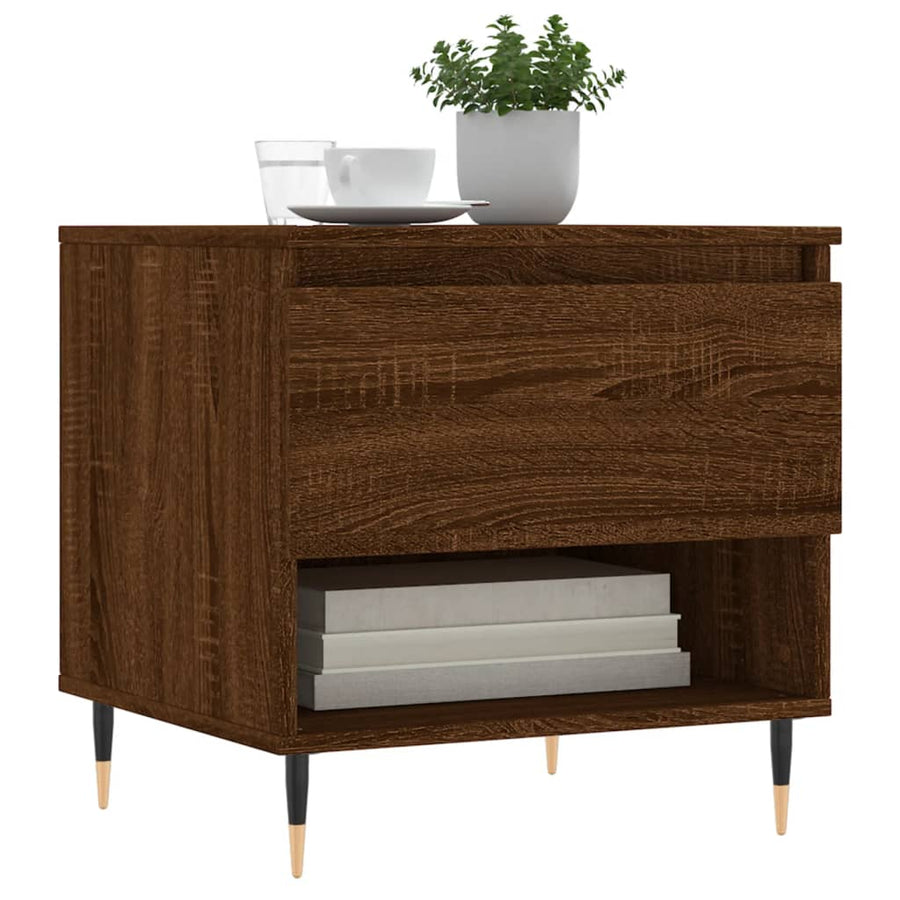 Salontafels 50X46X50 Cm Bewerkt Hout Bruin Eikenkleur 2 Bruineiken