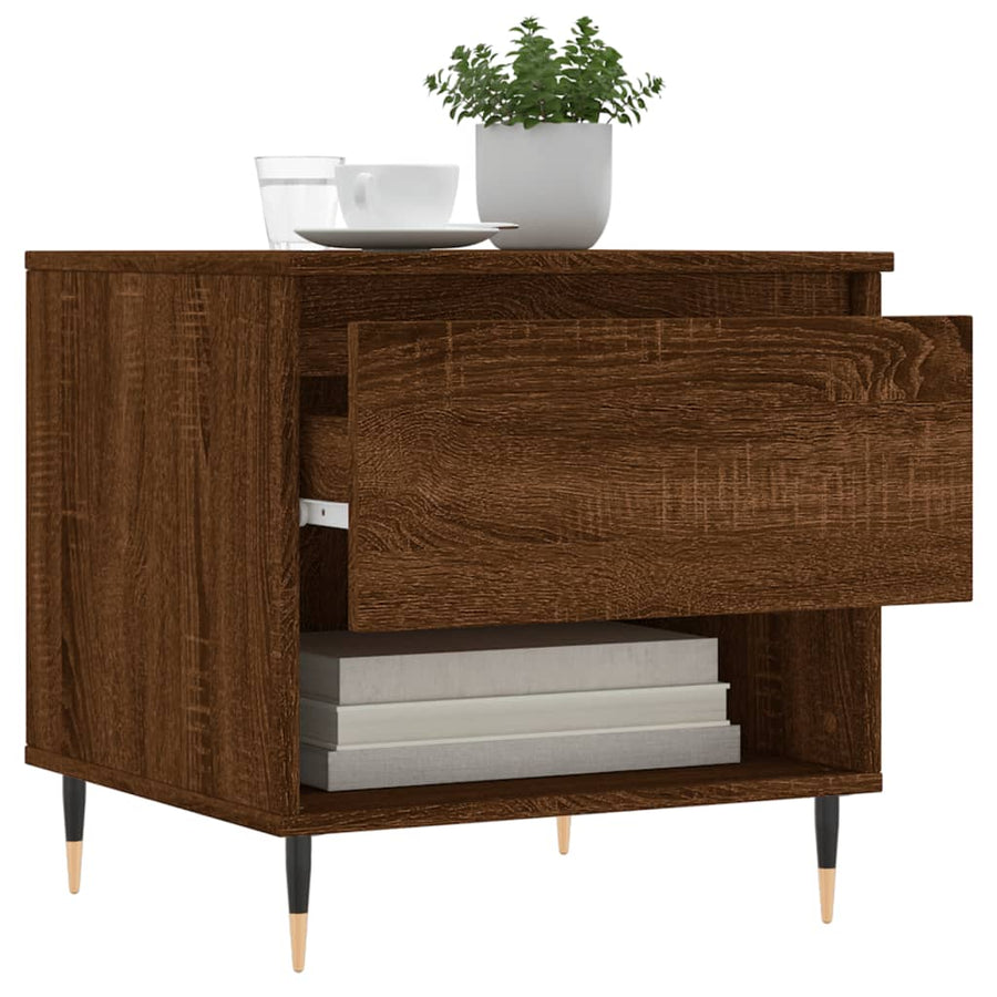 Salontafels 50X46X50 Cm Bewerkt Hout Bruin Eikenkleur 2 Bruineiken