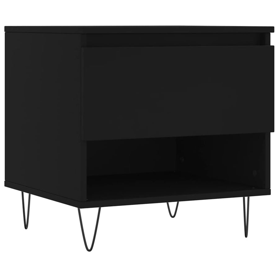 Salontafel 50X46X50 Cm Bewerkt Hout 1 Zwart