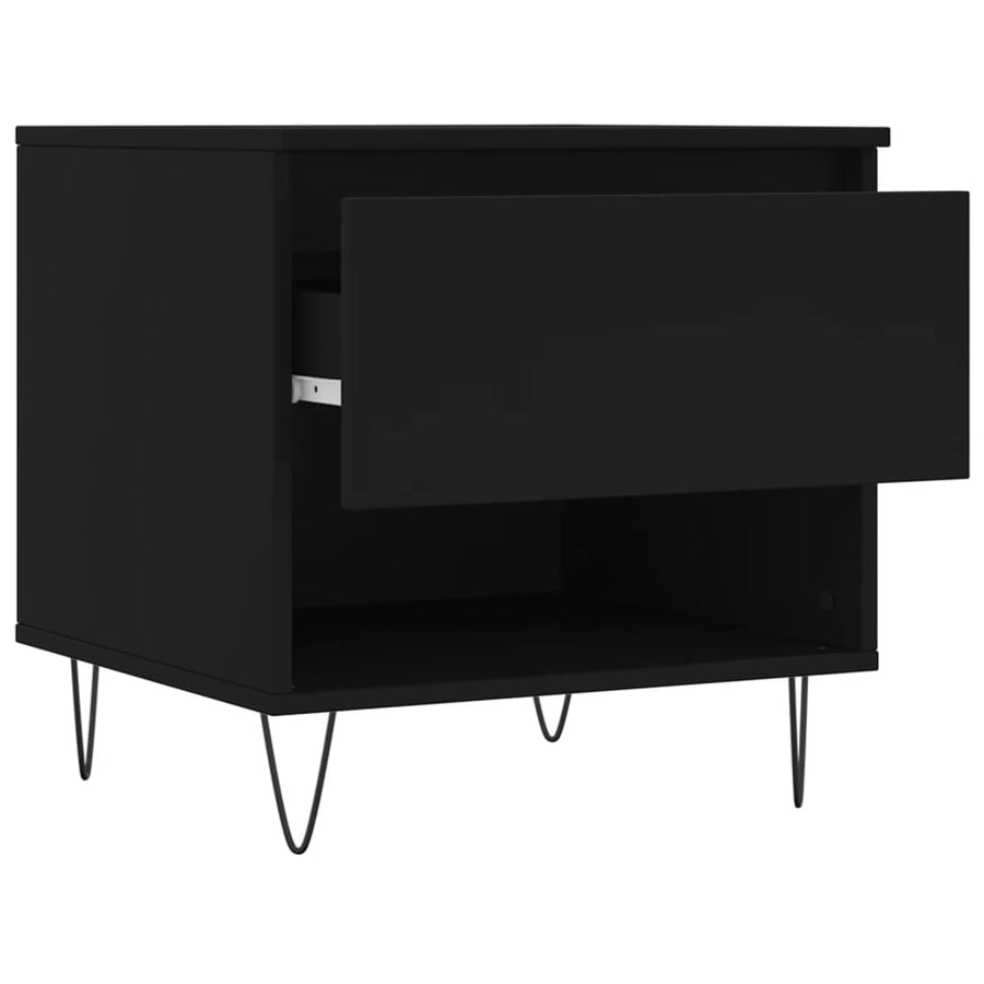 Salontafel 50X46X50 Cm Bewerkt Hout 1 Zwart