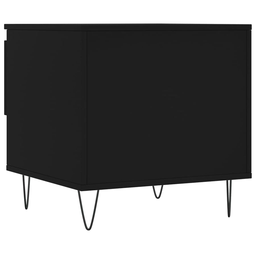 Salontafel 50X46X50 Cm Bewerkt Hout 1 Zwart