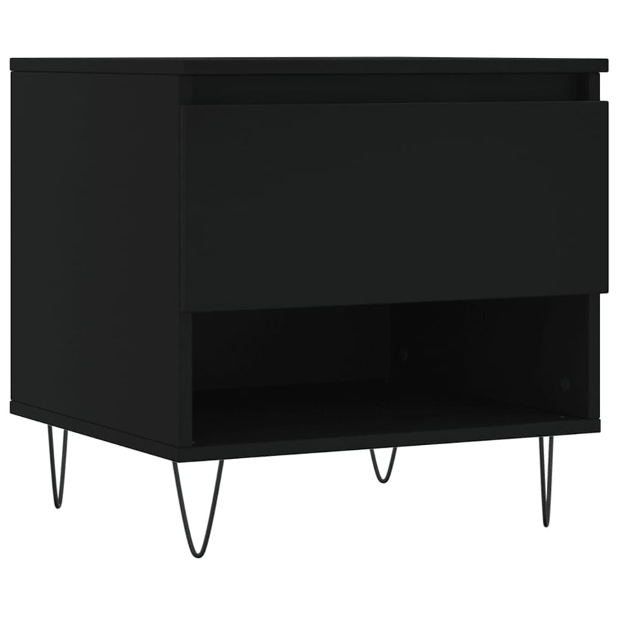 Salontafels 50X46X50 Cm Bewerkt Hout 2 Zwart