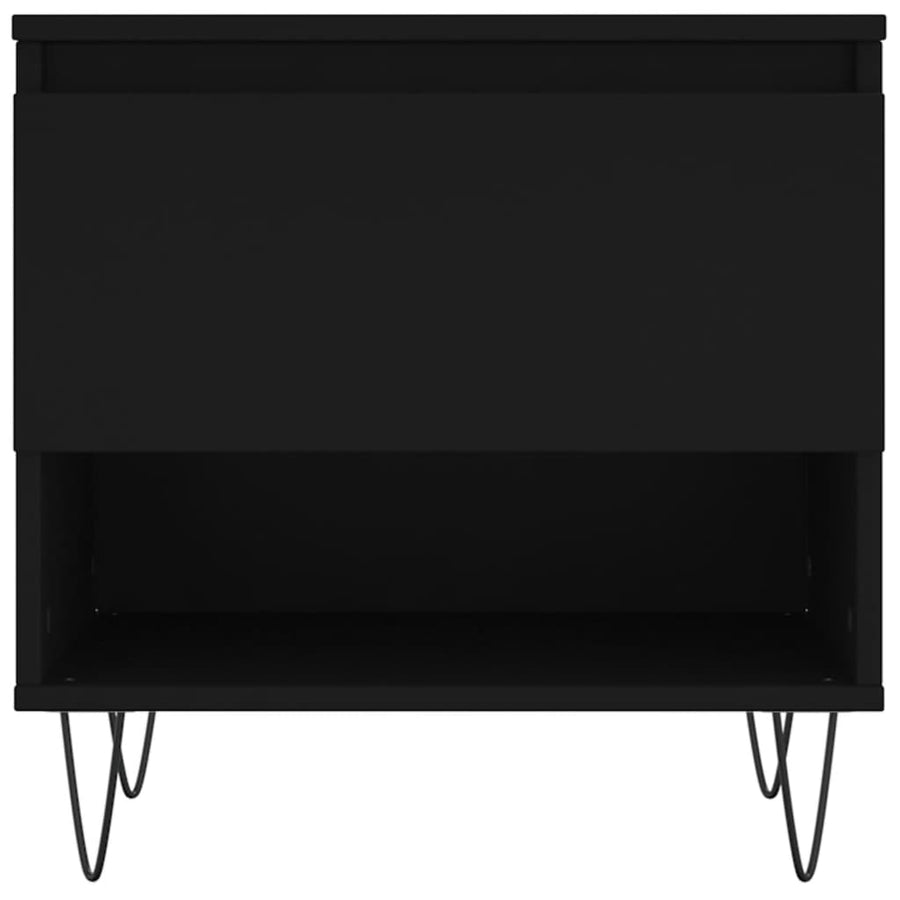 Salontafels 50X46X50 Cm Bewerkt Hout 2 Zwart