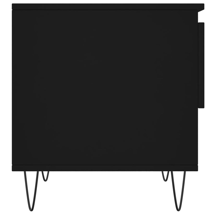 Salontafels 50X46X50 Cm Bewerkt Hout 2 Zwart