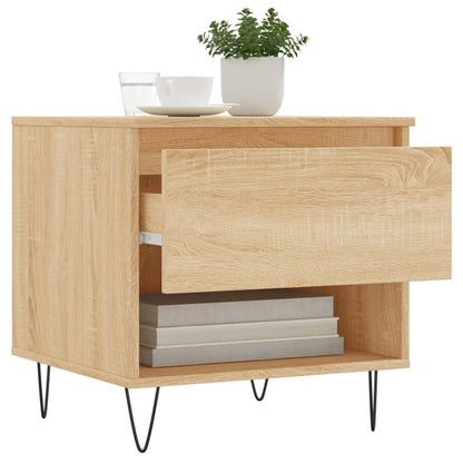 Salontafels 50X46X50 Cm Bewerkt Hout Kleurig 2 Sonoma eiken