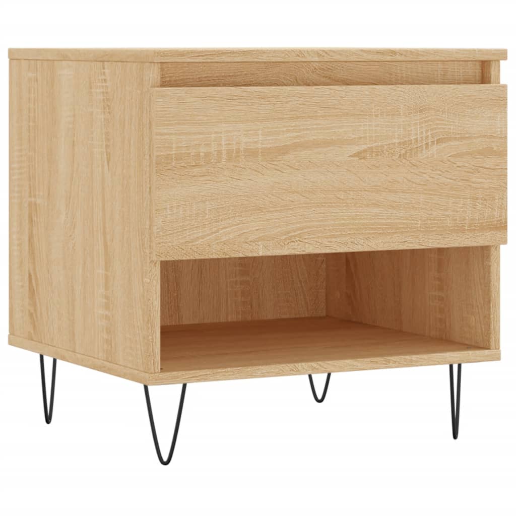 Salontafels 50X46X50 Cm Bewerkt Hout Kleurig 2 Sonoma eiken