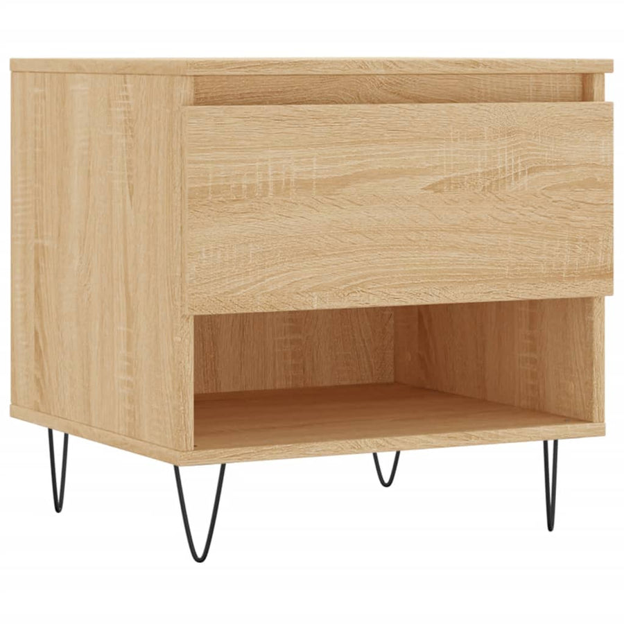 Salontafels 50X46X50 Cm Bewerkt Hout Kleurig 2 Sonoma eiken