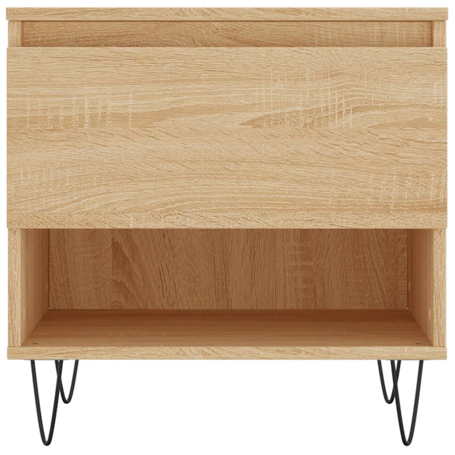 Salontafels 50X46X50 Cm Bewerkt Hout Kleurig 2 Sonoma eiken