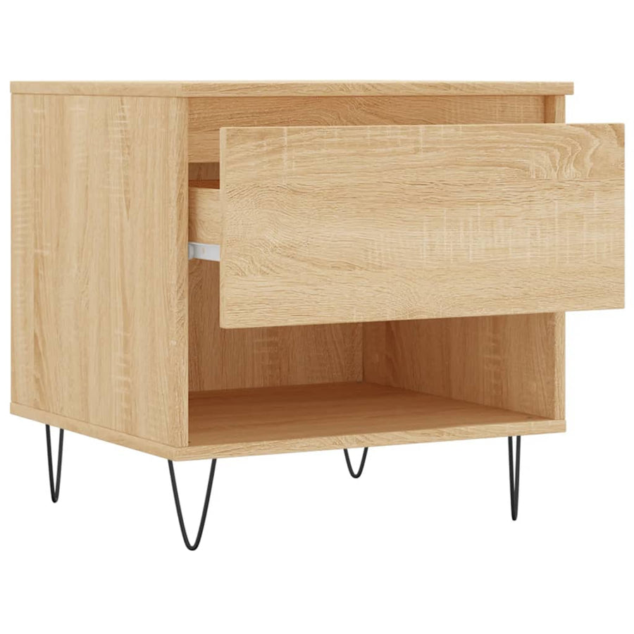 Salontafels 50X46X50 Cm Bewerkt Hout Kleurig 2 Sonoma eiken