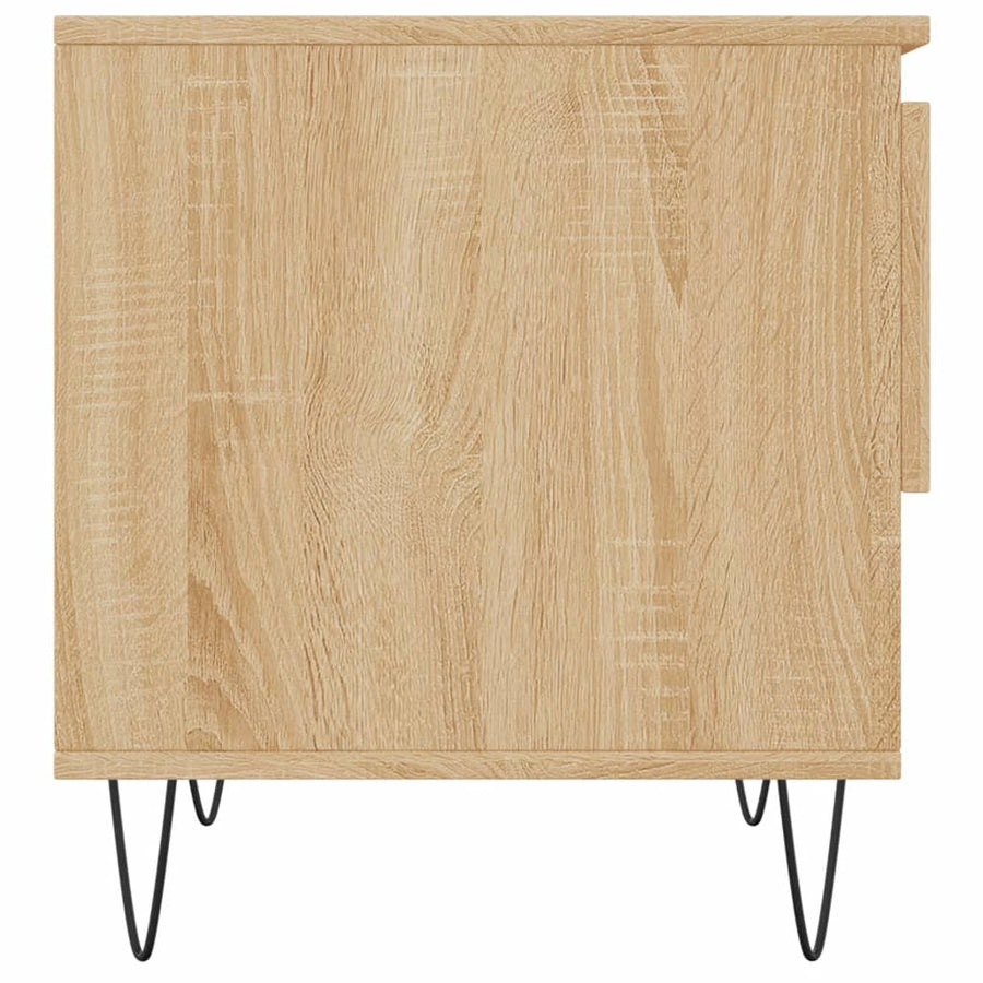 Salontafels 50X46X50 Cm Bewerkt Hout Kleurig 2 Sonoma eiken