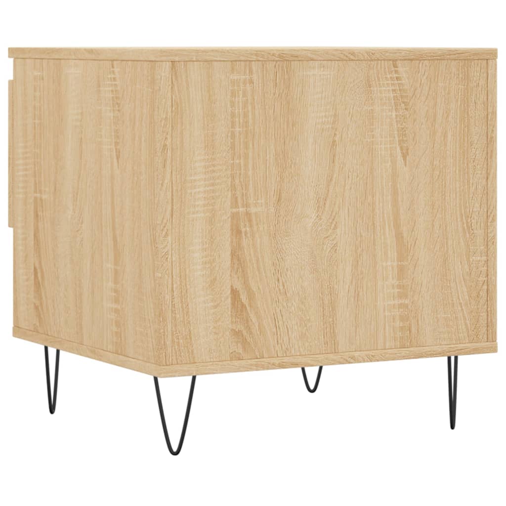 Salontafels 50X46X50 Cm Bewerkt Hout Kleurig 2 Sonoma eiken