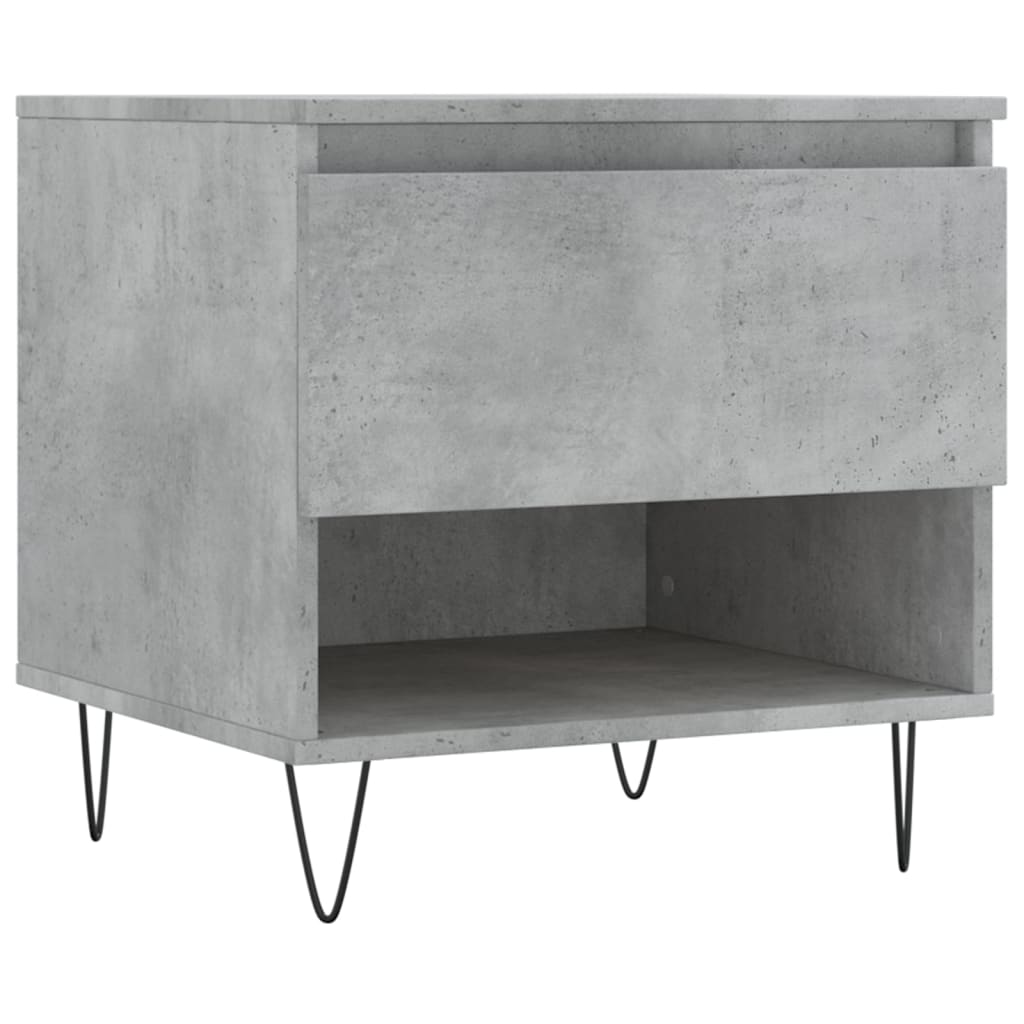 Salontafels 50X46X50 Cm Bewerkt Hout 2 Betongrijs
