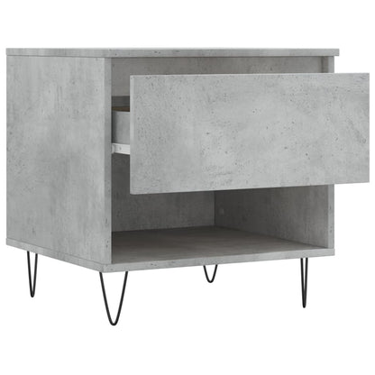 Salontafels 50X46X50 Cm Bewerkt Hout 2 Betongrijs