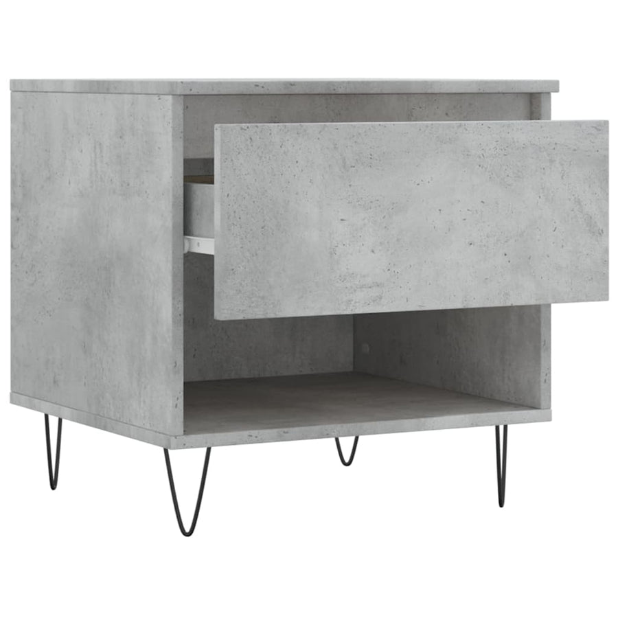 Salontafels 50X46X50 Cm Bewerkt Hout 2 Betongrijs