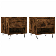 Salontafels 50X46X50 Cm Bewerkt Hout Kleurig 2 Gerookt eiken