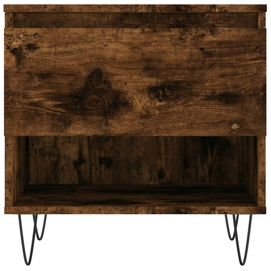 Salontafels 50X46X50 Cm Bewerkt Hout Kleurig 2 Gerookt eiken