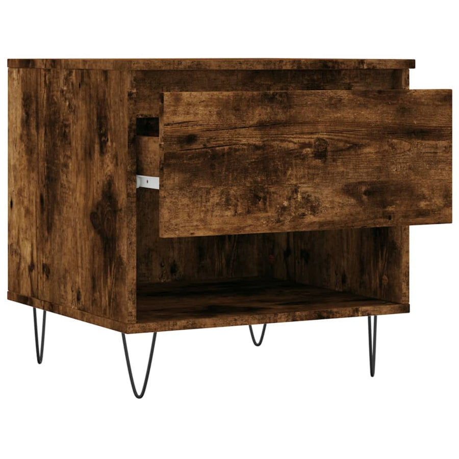 Salontafels 50X46X50 Cm Bewerkt Hout Kleurig 2 Gerookt eiken