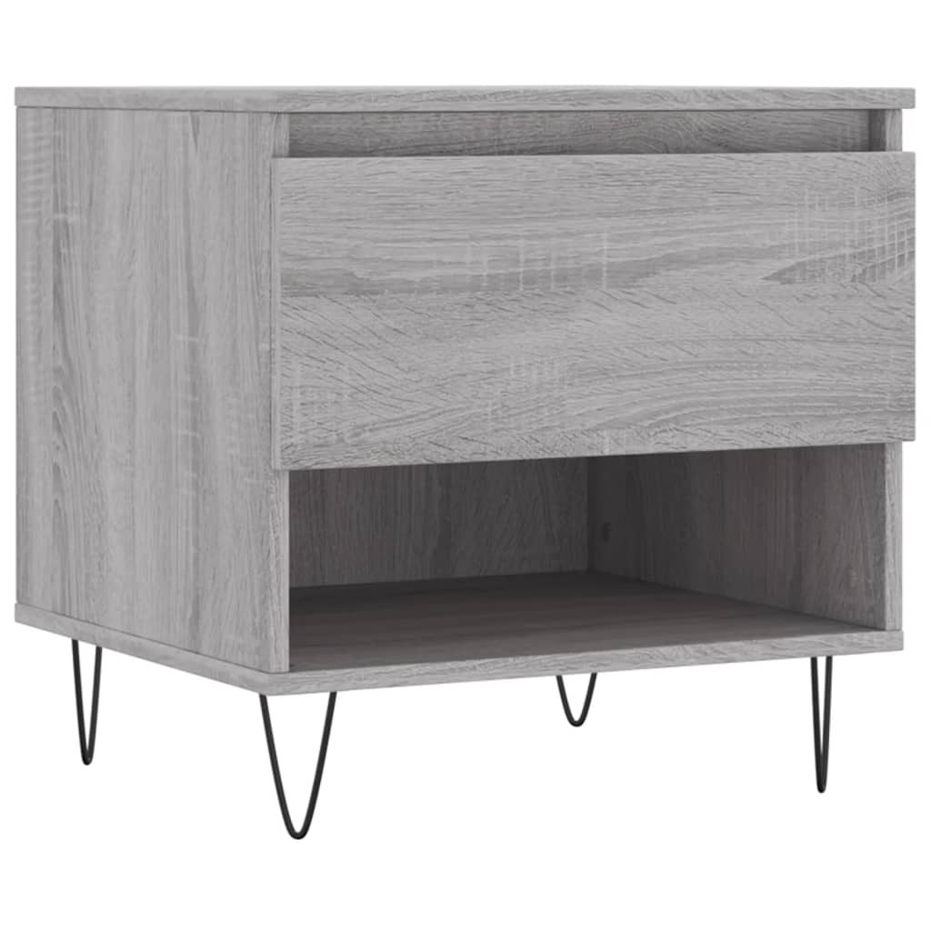 Salontafels 50X46X50 Cm Bewerkt Hout Eiken 2 Grijs sonoma