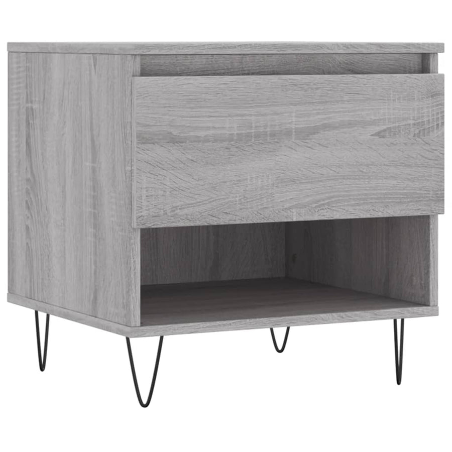 Salontafels 50X46X50 Cm Bewerkt Hout Eiken 2 Grijs sonoma