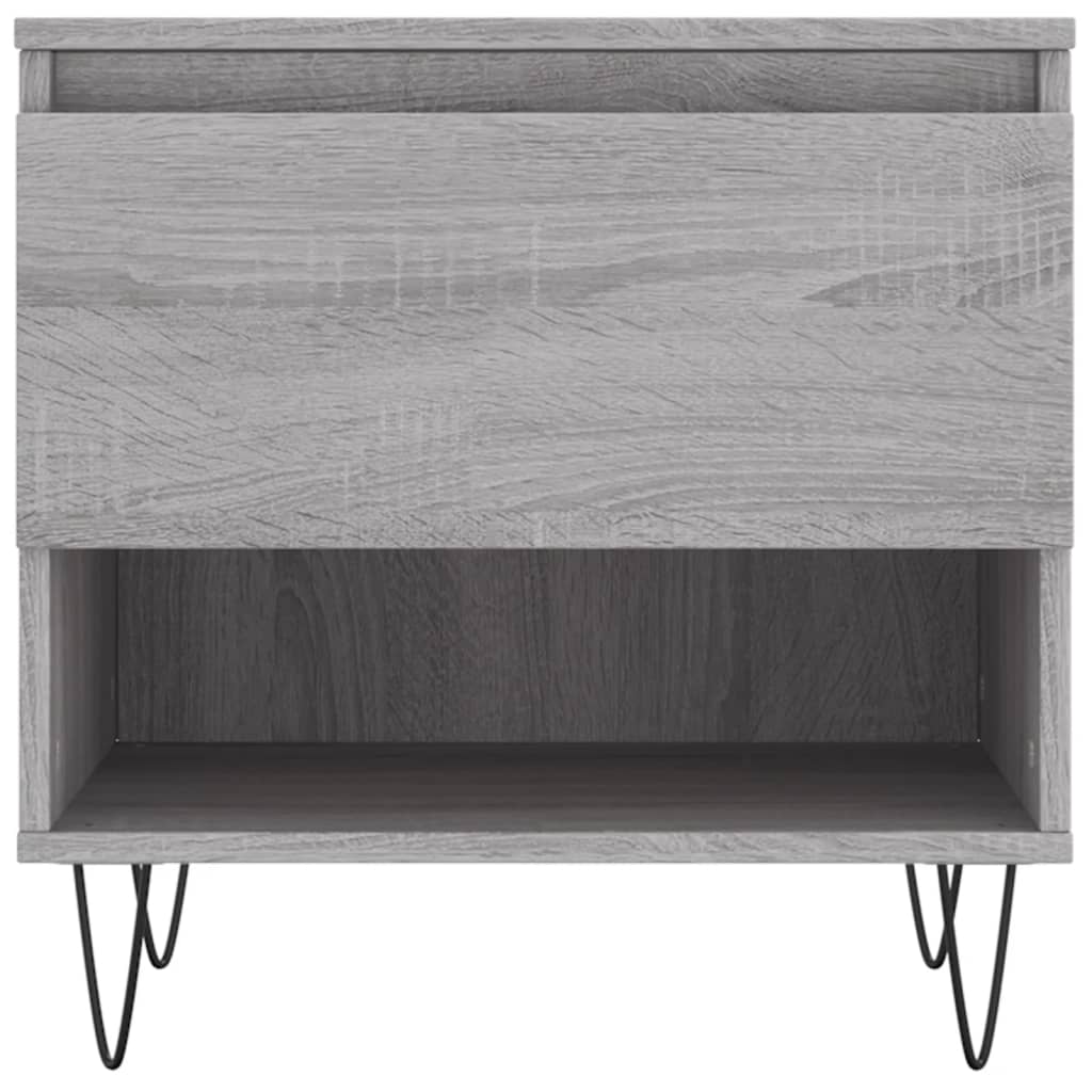 Salontafels 50X46X50 Cm Bewerkt Hout Eiken 2 Grijs sonoma