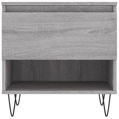 Salontafels 50X46X50 Cm Bewerkt Hout Eiken 2 Grijs sonoma
