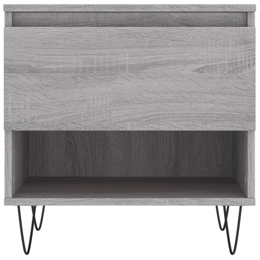 Salontafels 50X46X50 Cm Bewerkt Hout Eiken 2 Grijs sonoma