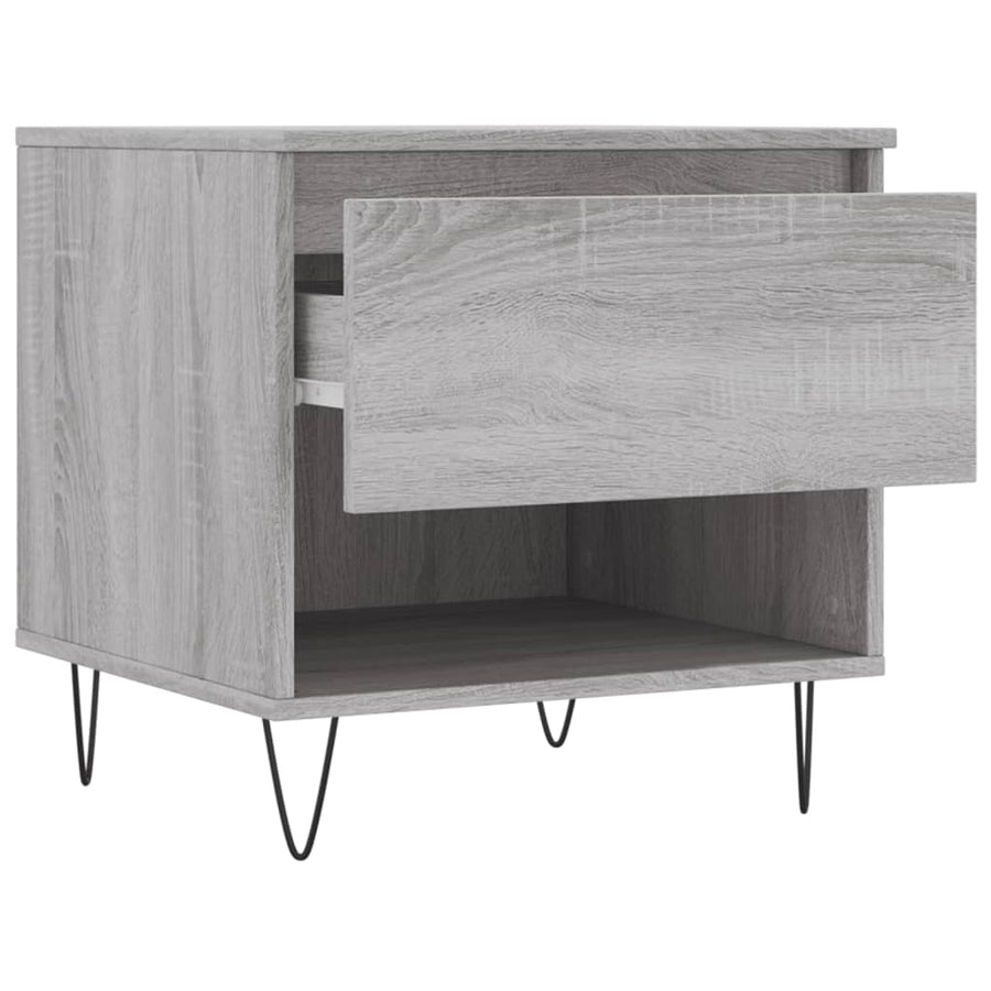 Salontafels 50X46X50 Cm Bewerkt Hout Eiken 2 Grijs sonoma