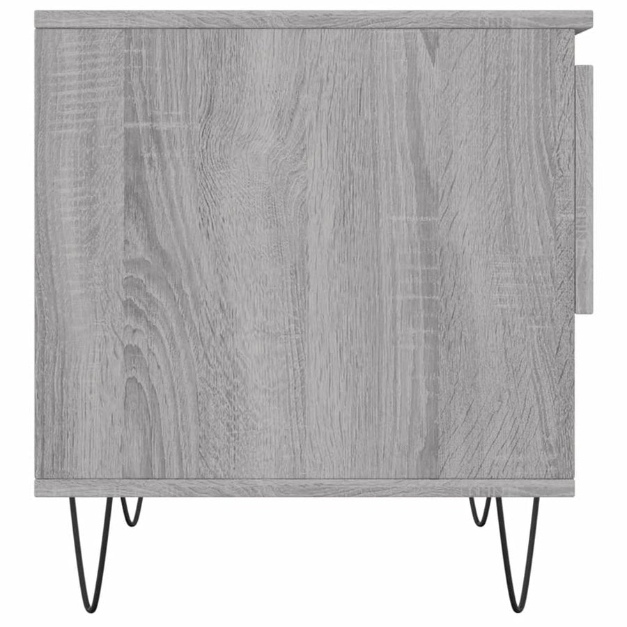 Salontafels 50X46X50 Cm Bewerkt Hout Eiken 2 Grijs sonoma