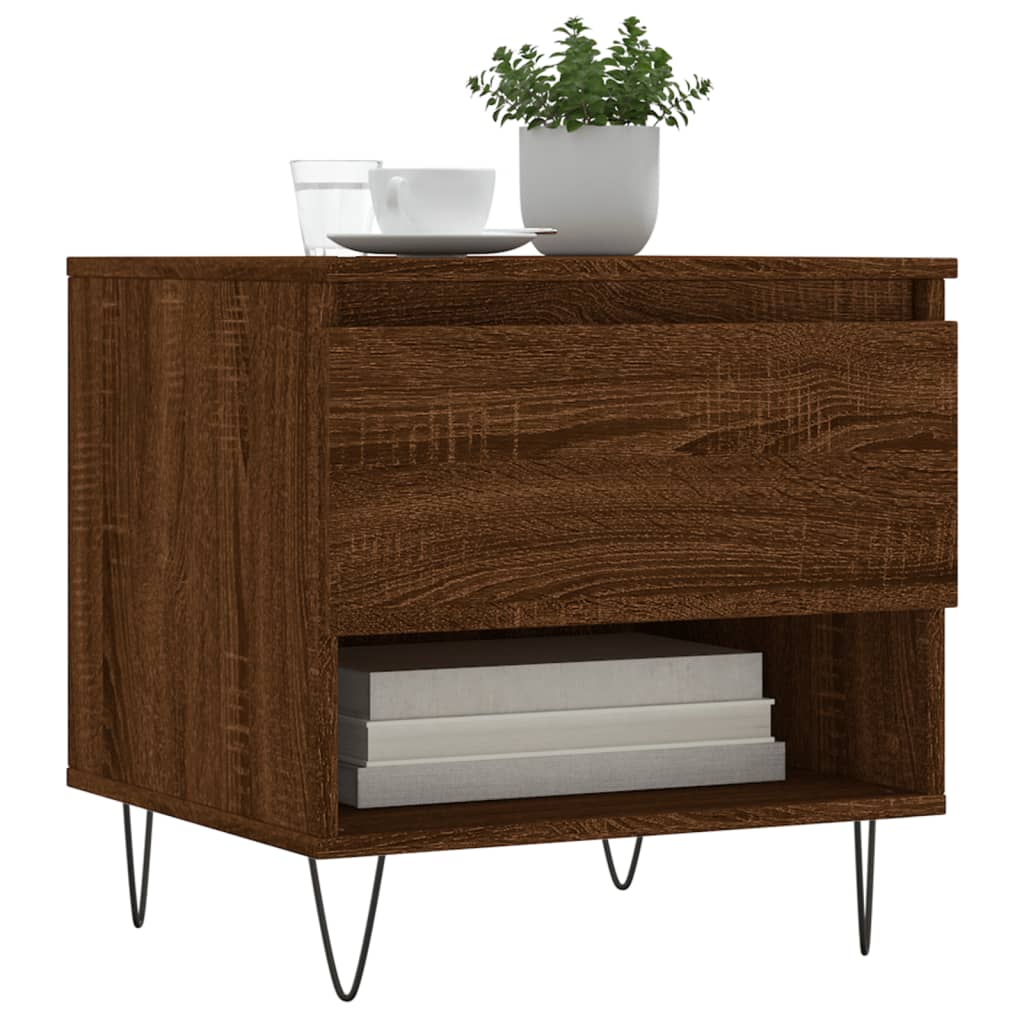 Salontafel 50X46X50 Cm Bewerkt Hout Bruin Eikenkleur 1 Bruineiken