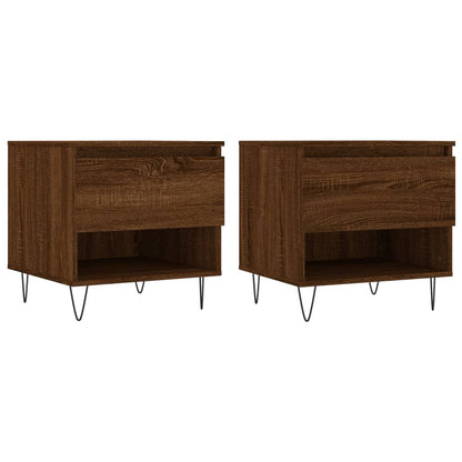 Salontafels 50X46X50 Cm Bewerkt Hout Bruin Eikenkleur 2 Bruineiken