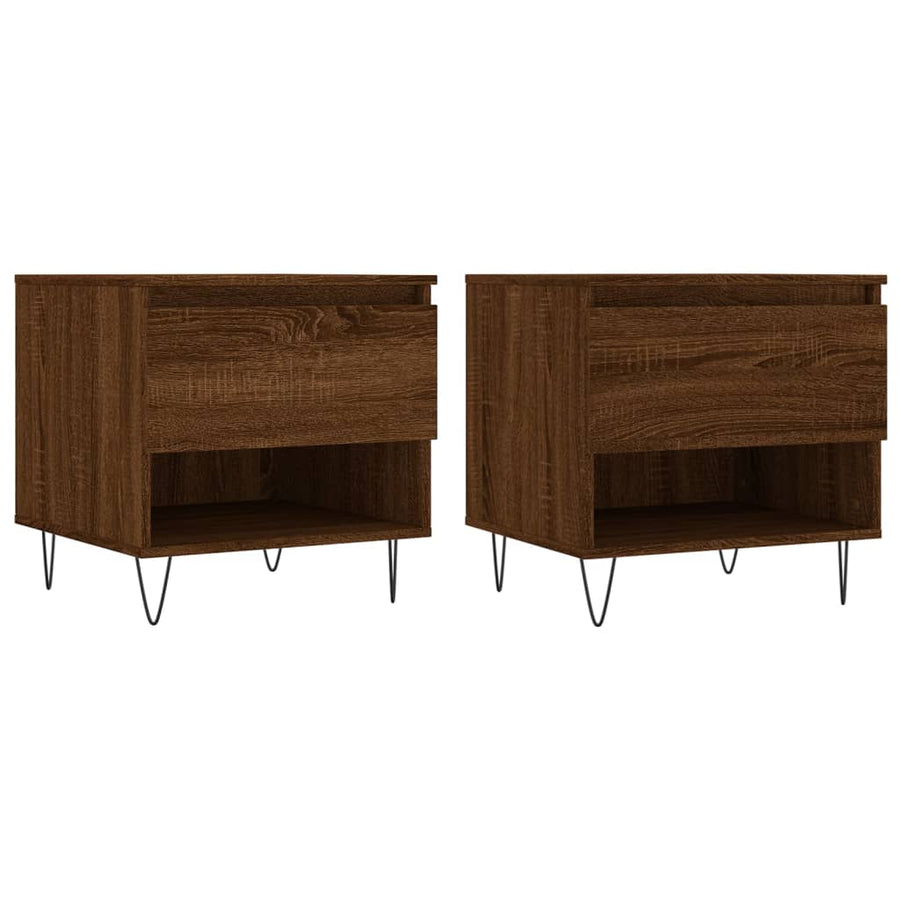 Salontafels 50X46X50 Cm Bewerkt Hout Bruin Eikenkleur 2 Bruineiken