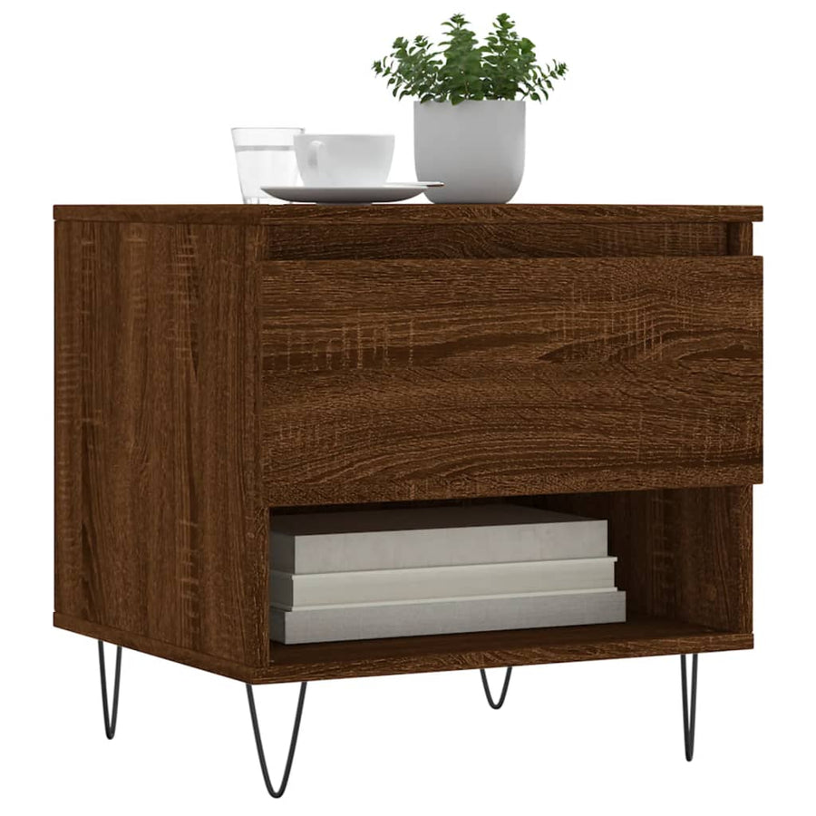Salontafels 50X46X50 Cm Bewerkt Hout Bruin Eikenkleur 2 Bruineiken