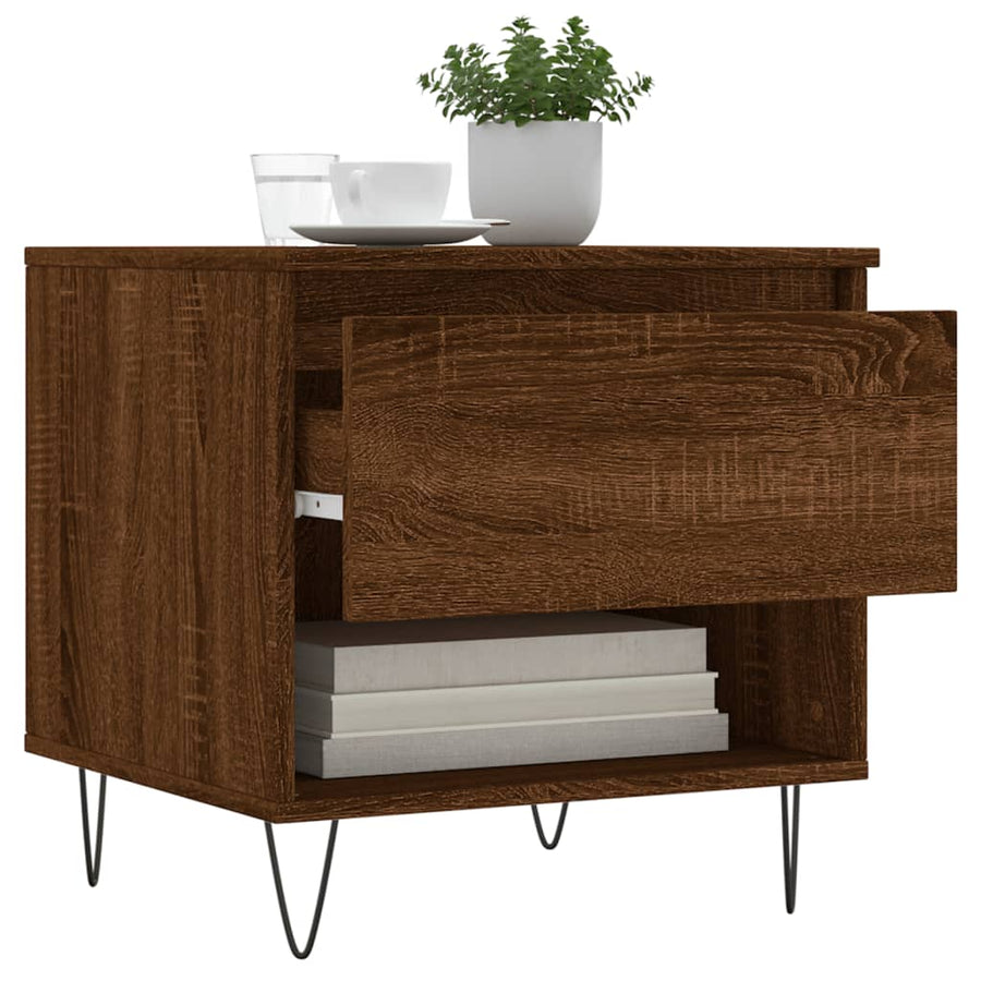 Salontafels 50X46X50 Cm Bewerkt Hout Bruin Eikenkleur 2 Bruineiken