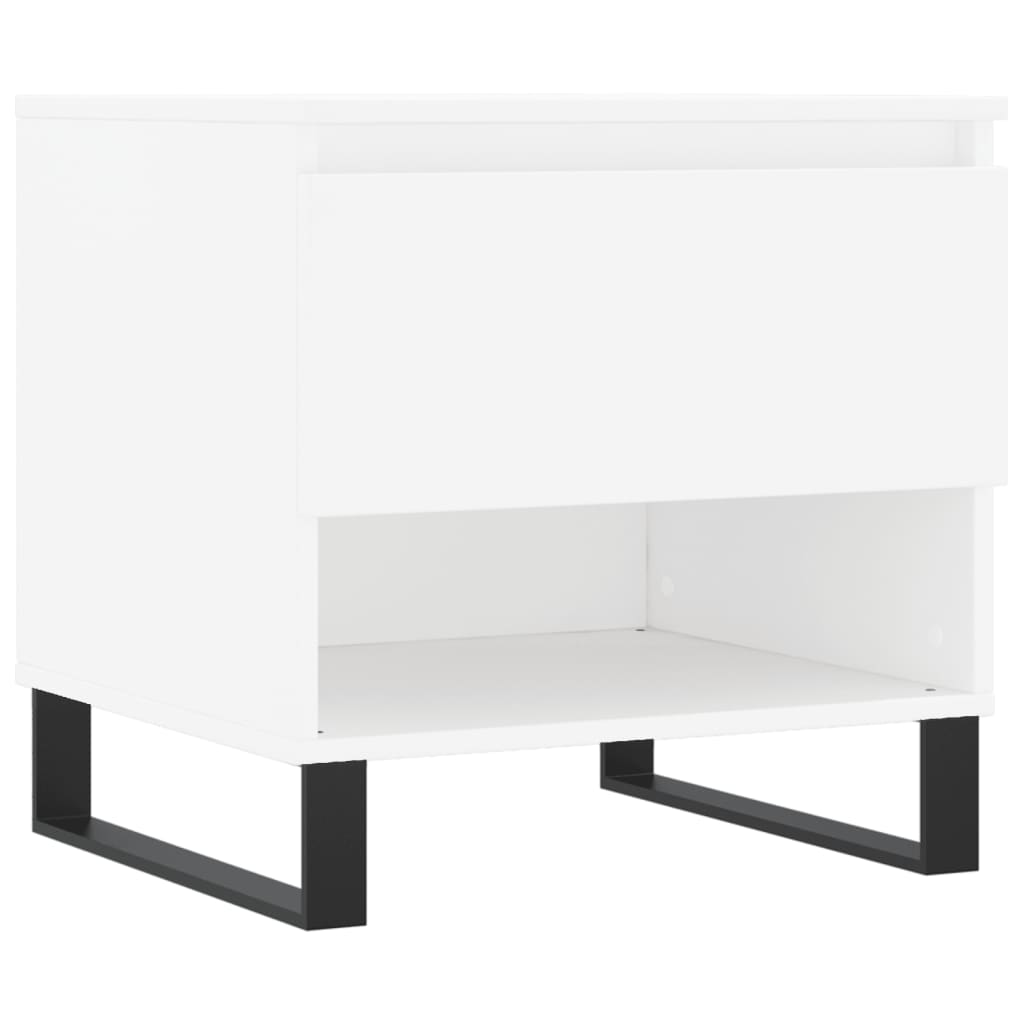 Salontafels 50X46X50 Cm Bewerkt Hout 2 Wit