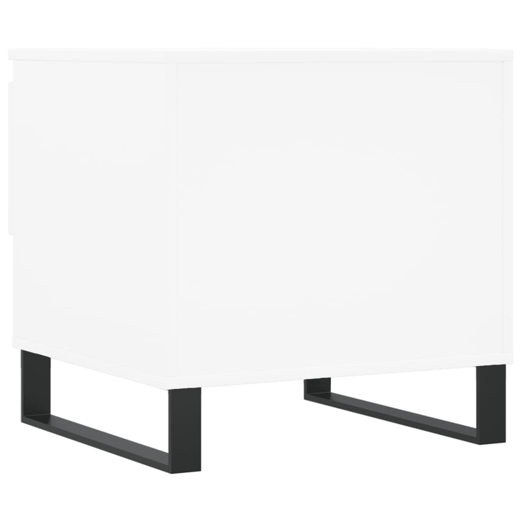 Salontafels 50X46X50 Cm Bewerkt Hout 2 Wit
