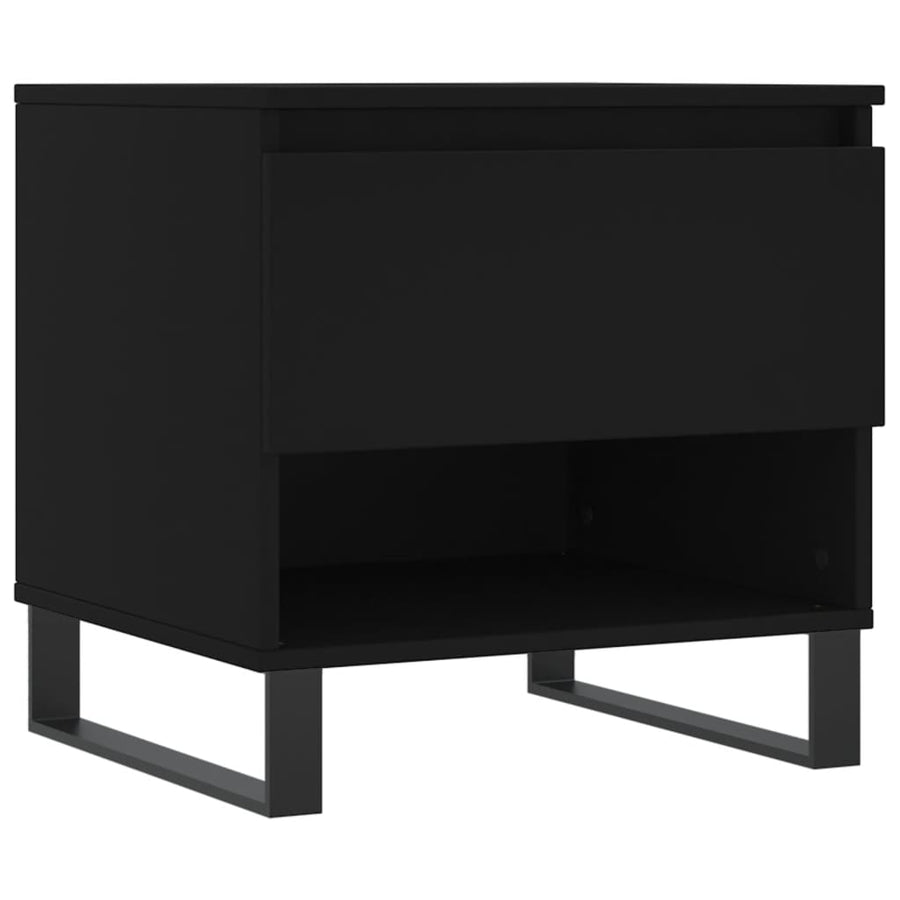 Salontafel 50X46X50 Cm Bewerkt Hout 1 Zwart