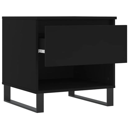 Salontafel 50X46X50 Cm Bewerkt Hout 1 Zwart