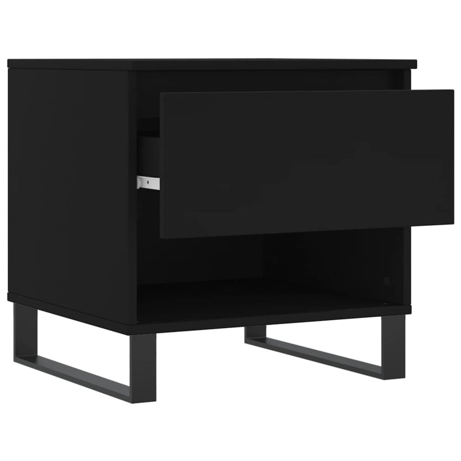 Salontafel 50X46X50 Cm Bewerkt Hout 1 Zwart