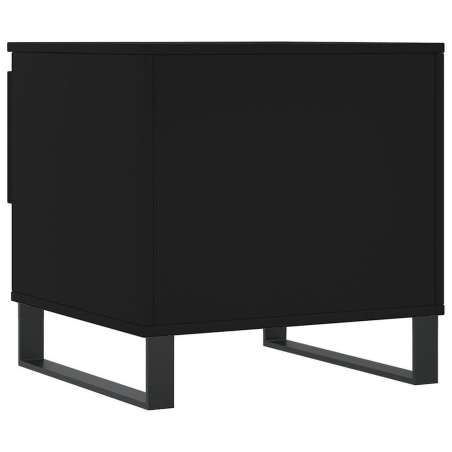 Salontafel 50X46X50 Cm Bewerkt Hout 1 Zwart