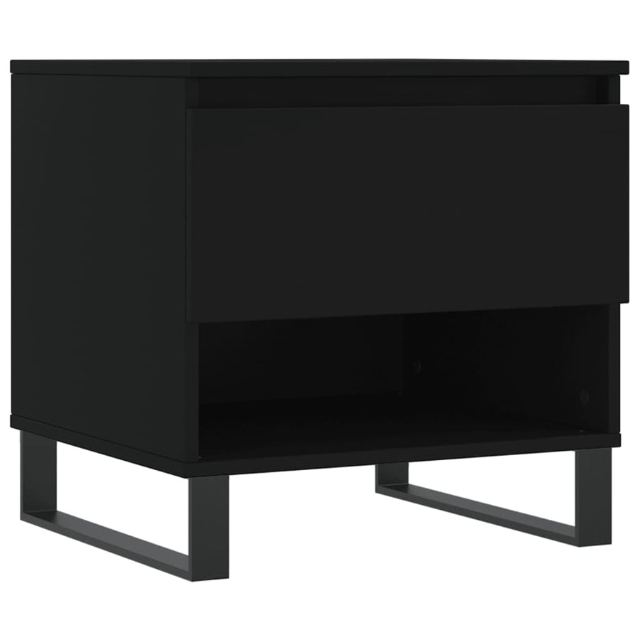 Salontafels 50X46X50 Cm Bewerkt Hout 2 Zwart