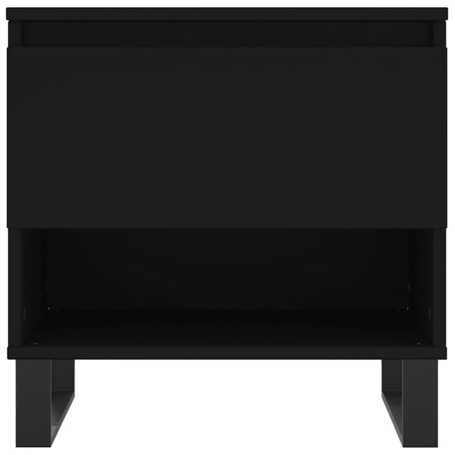 Salontafels 50X46X50 Cm Bewerkt Hout 2 Zwart