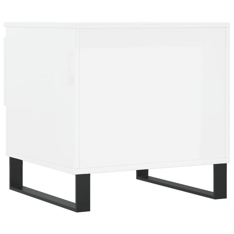 Salontafels 50X46X50 Cm Bewerkt Hout 2 Hoogglans wit