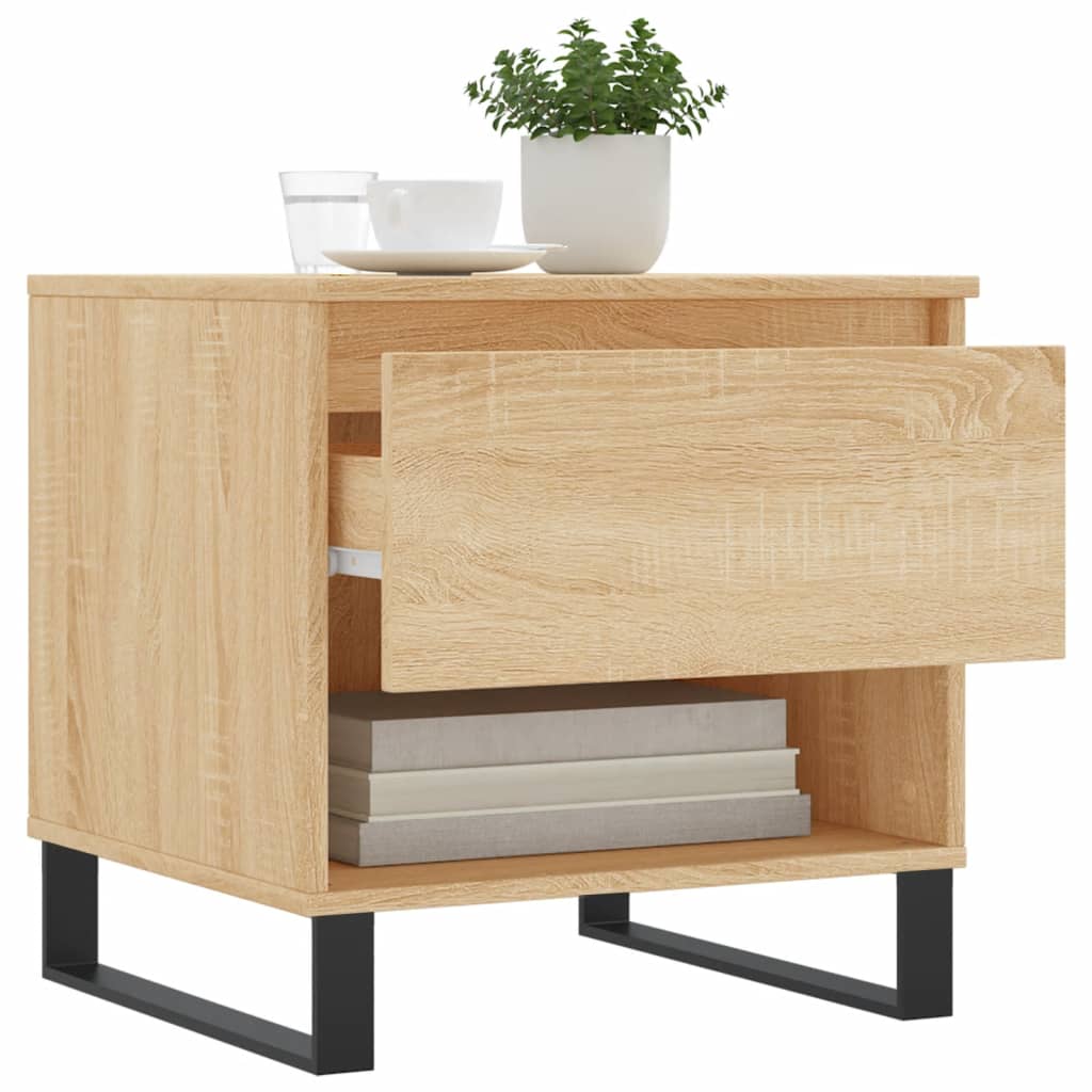 Salontafels 50X46X50 Cm Bewerkt Hout Kleurig 2 Sonoma eiken